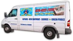 Alpha Pool and Spa Repair Service Van